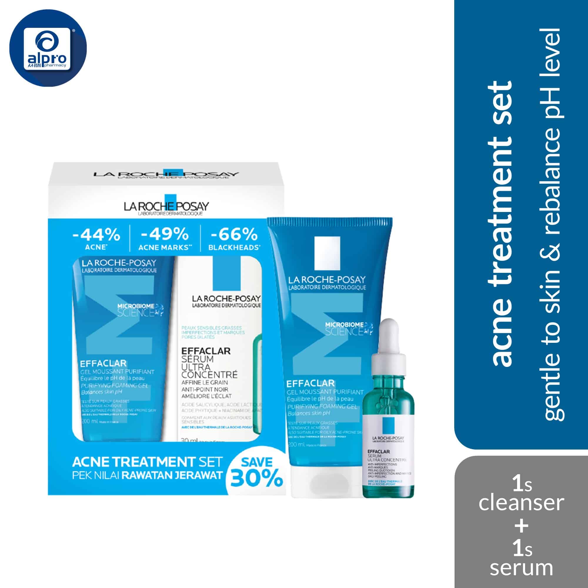 La Roche-Posay Acne Treatment Effaclar Set (Purifying Gel 200mL +