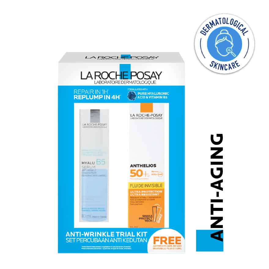 La Roche-Posay Hyalu B5 Trial Kit (Serum B5 10mL + Anthelios SPF50+