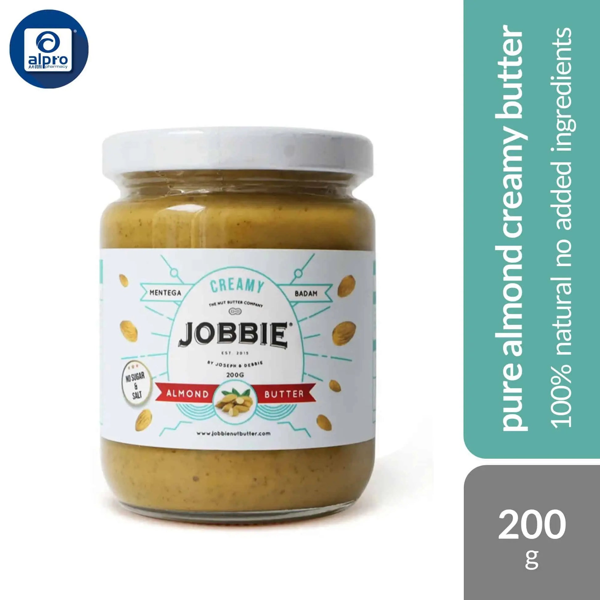 jobbie-pure-almond-butter-creamy-200g-100-natural-no-added-ingredients