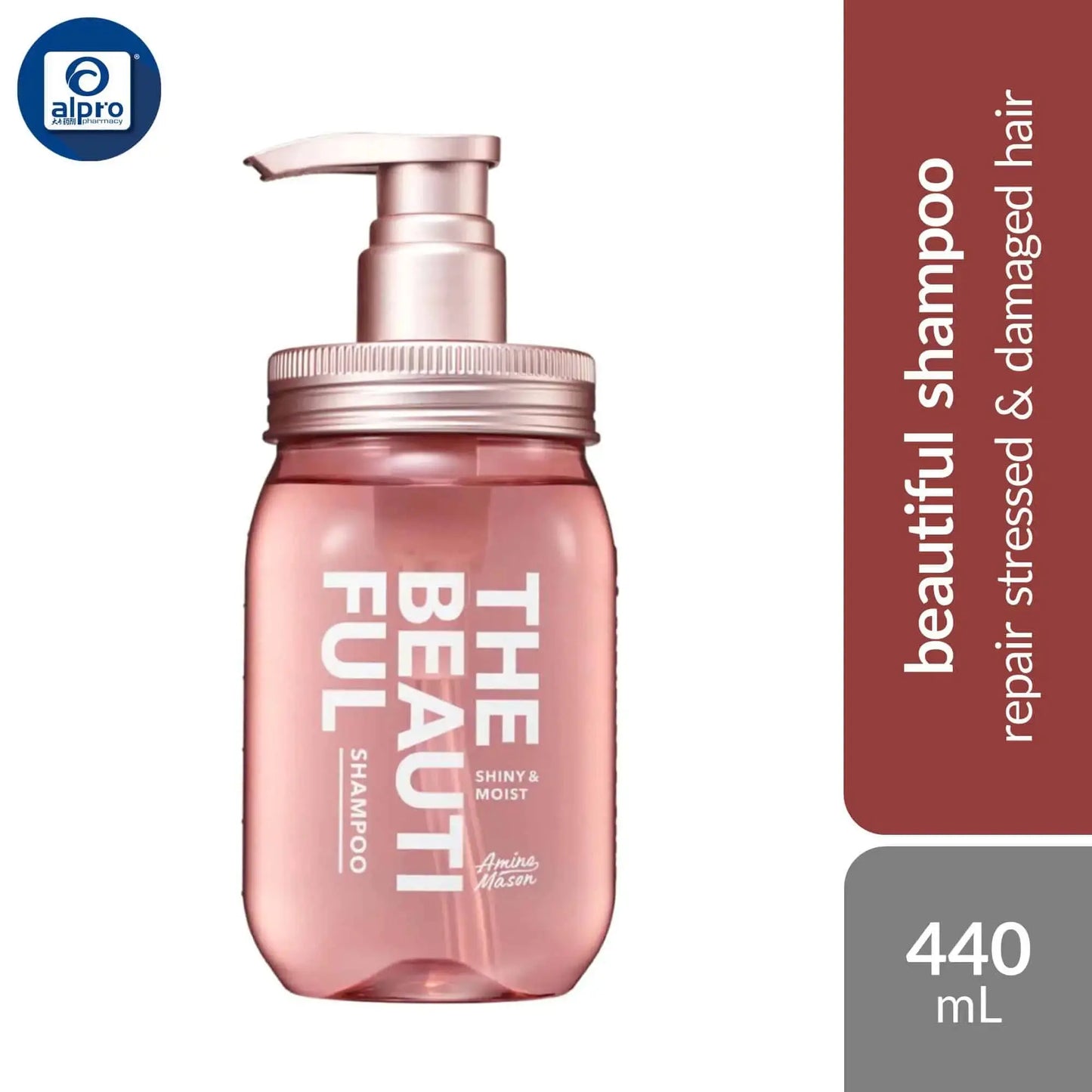 amino-mason-the-beautiful-shiny-moist-shampoo-treatment-repair-stressed-damaged-hair product image 1