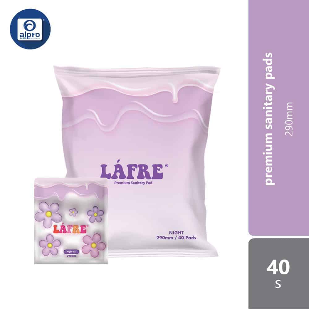 lafre-premium-sanitary-pads-night-use-290mm-40s-comfy-dry-and-breathable