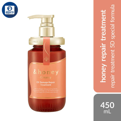 honey-creamy-ex-damage-repair-shampoo-treatment-450ml-hair-repair-5d-special-formula-hair-treatment