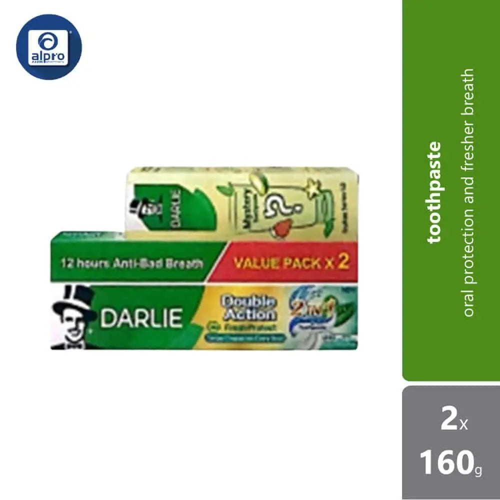 Blind Toothpaste Darlie Toothpaste Double Action Fresh Protect 2in1 160g 2s+ Blind Box