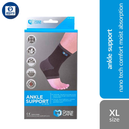 grace-care-4-way-elastic-ankle-support-ab120-black-size-s-m-l-xl-nano-tech-comfort-moisture-absorption-xl