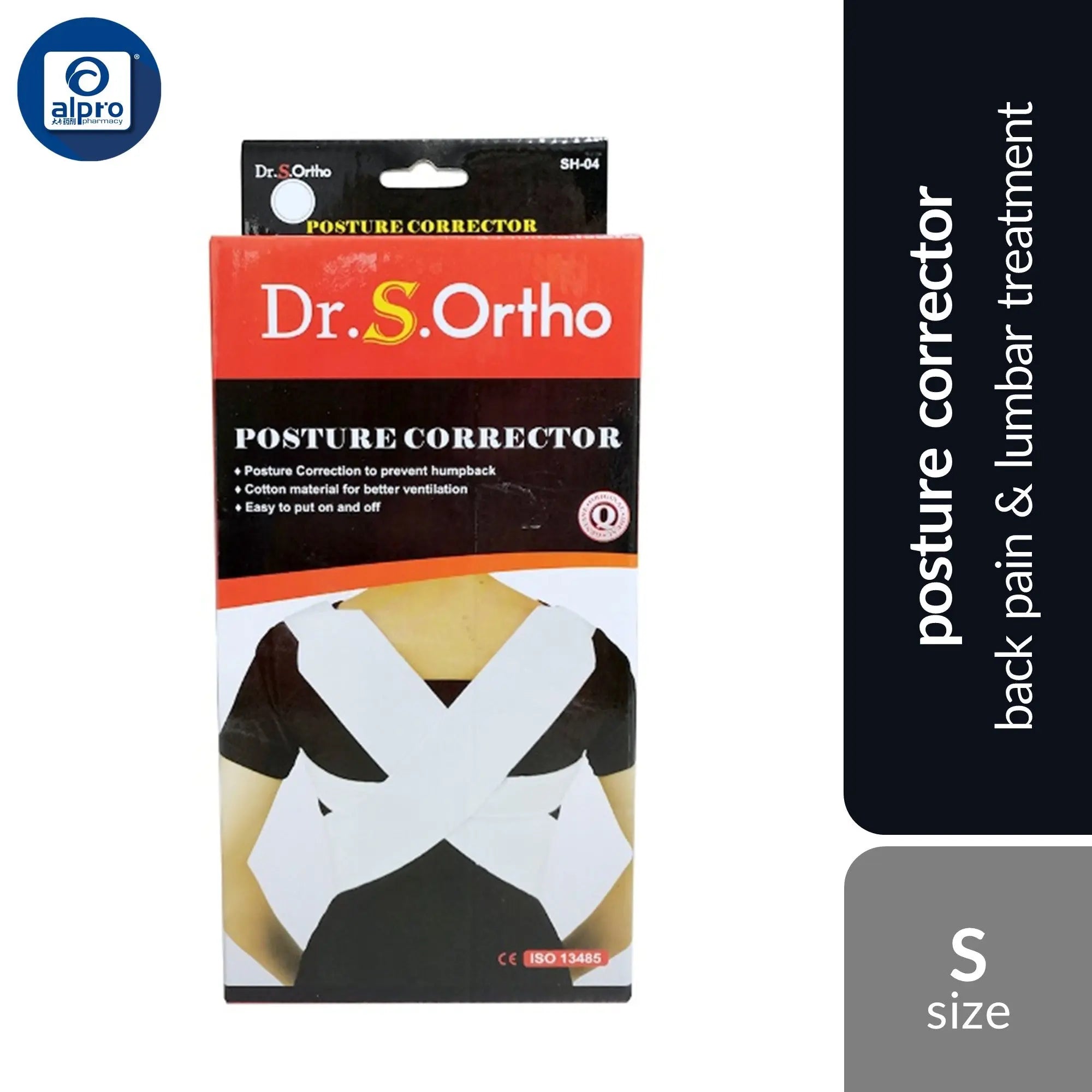 Dr.S.Ortho Posture Corrector SH04 (Size S /M/ L/ XL) | Back Pain &