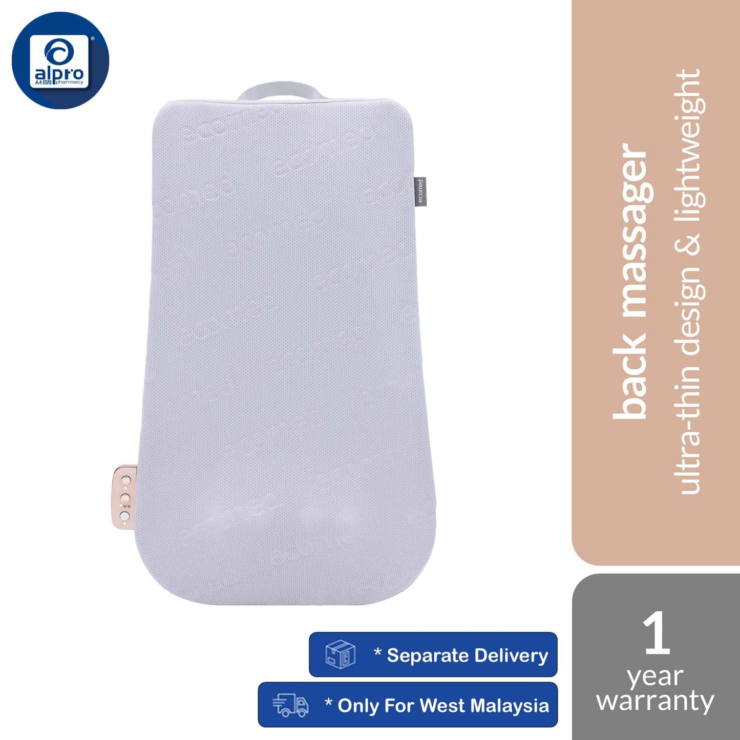 ecomed-cozyflex-back-massager-ultra-thin-design-lightweight