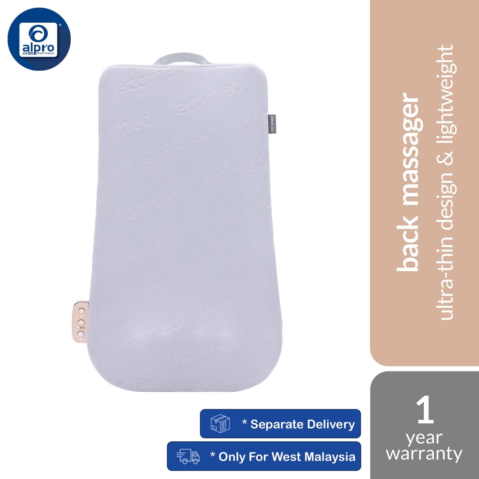 ecomed-cozyflex-back-massager-ultra-thin-design-lightweight