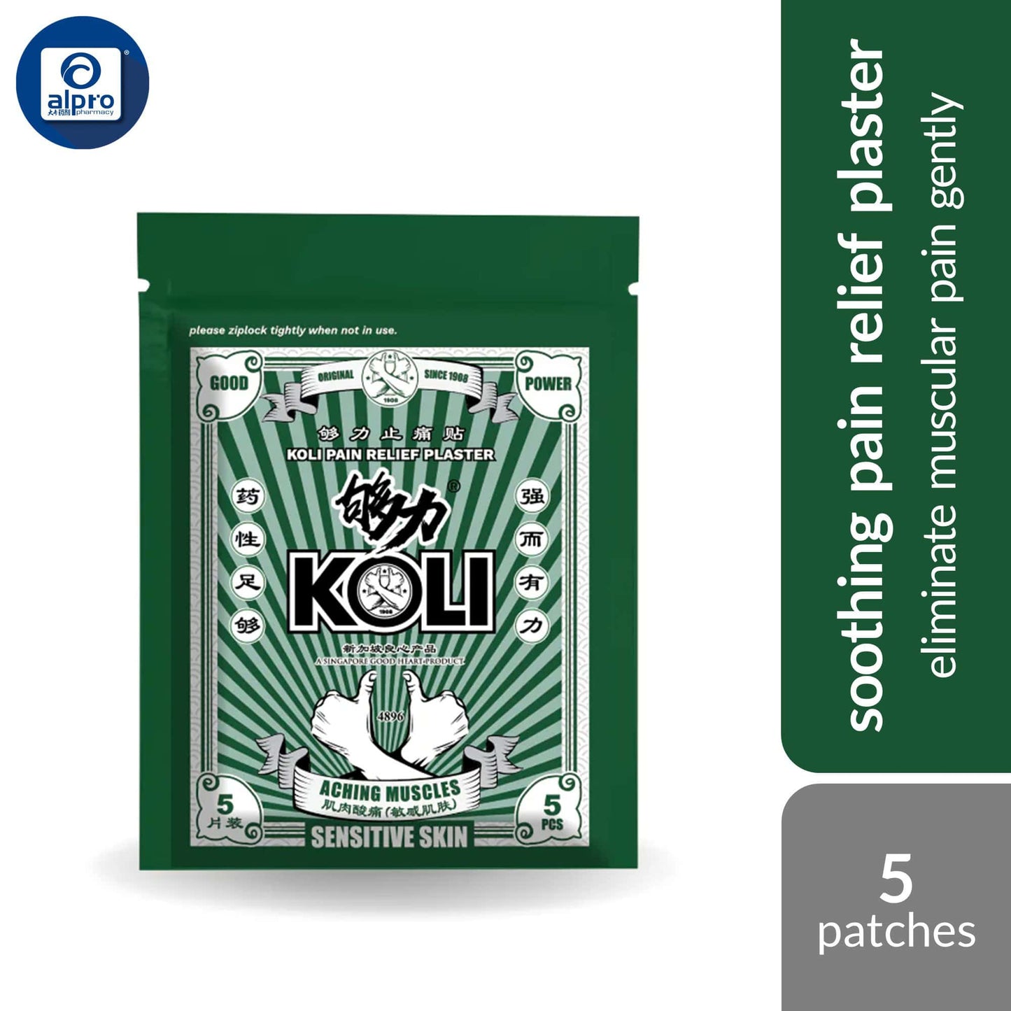 koli-pain-relief-miracle-plaster-strong-power-good-power-super-power-intense-power-feminine-5s product image 1
