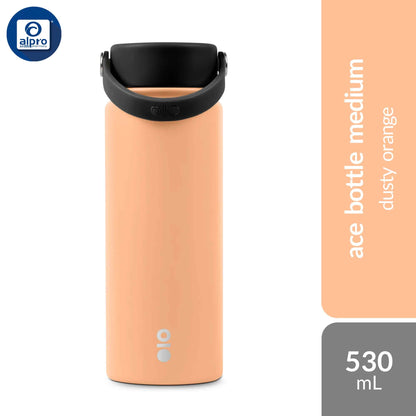 montigo-ace-bottle-medium-earth-clay-series-dusty-blue-orange-sage-brown-530ml-serene-elegance-of-natural-tones product image 1