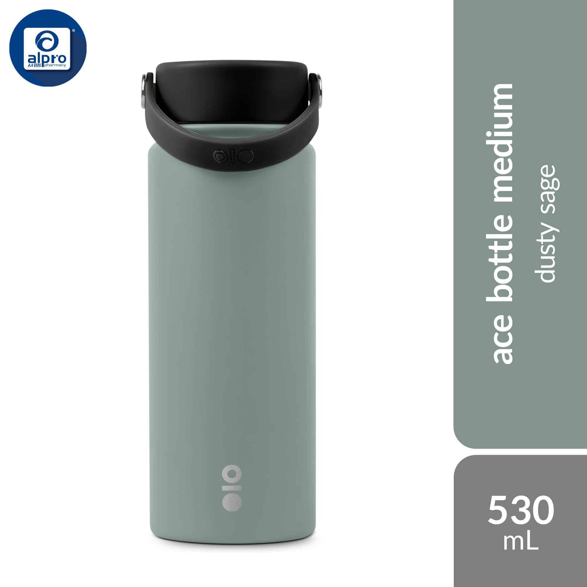 montigo-ace-bottle-medium-earth-clay-series-dusty-blue-orange-sage-brown-530ml-serene-elegance-of-natural-tones product image 1
