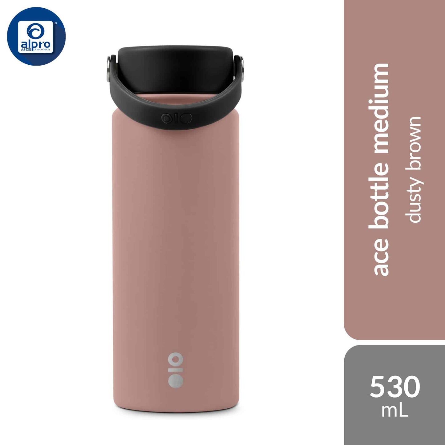 montigo-ace-bottle-medium-earth-clay-series-dusty-blue-orange-sage-brown-530ml-serene-elegance-of-natural-tones product image 1