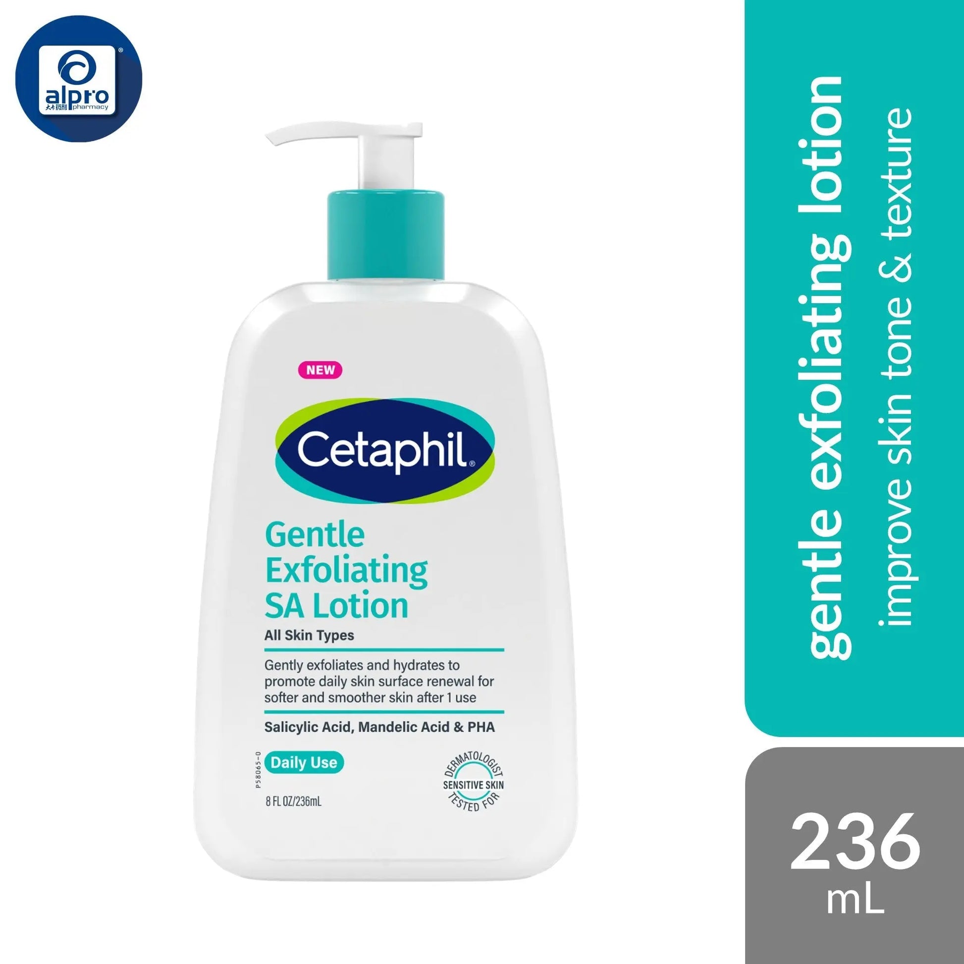 Cetaphil Gentle Exfoliating SA Lotion 236mL | Improve Skin Tone & Texture Cetaphil