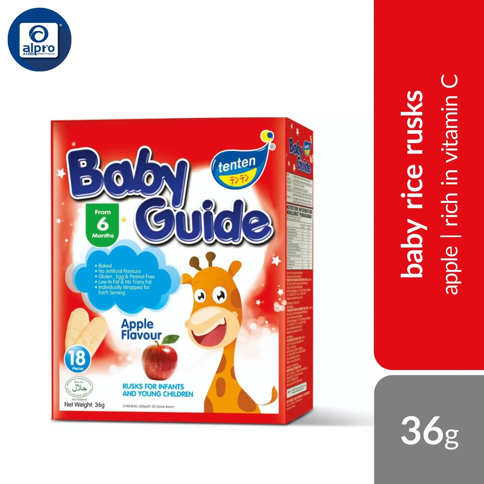 tenten vitamins ingredients Tenten Baby Guide (Carrot/ Banana/ Apple/ Original/ Vegetable)