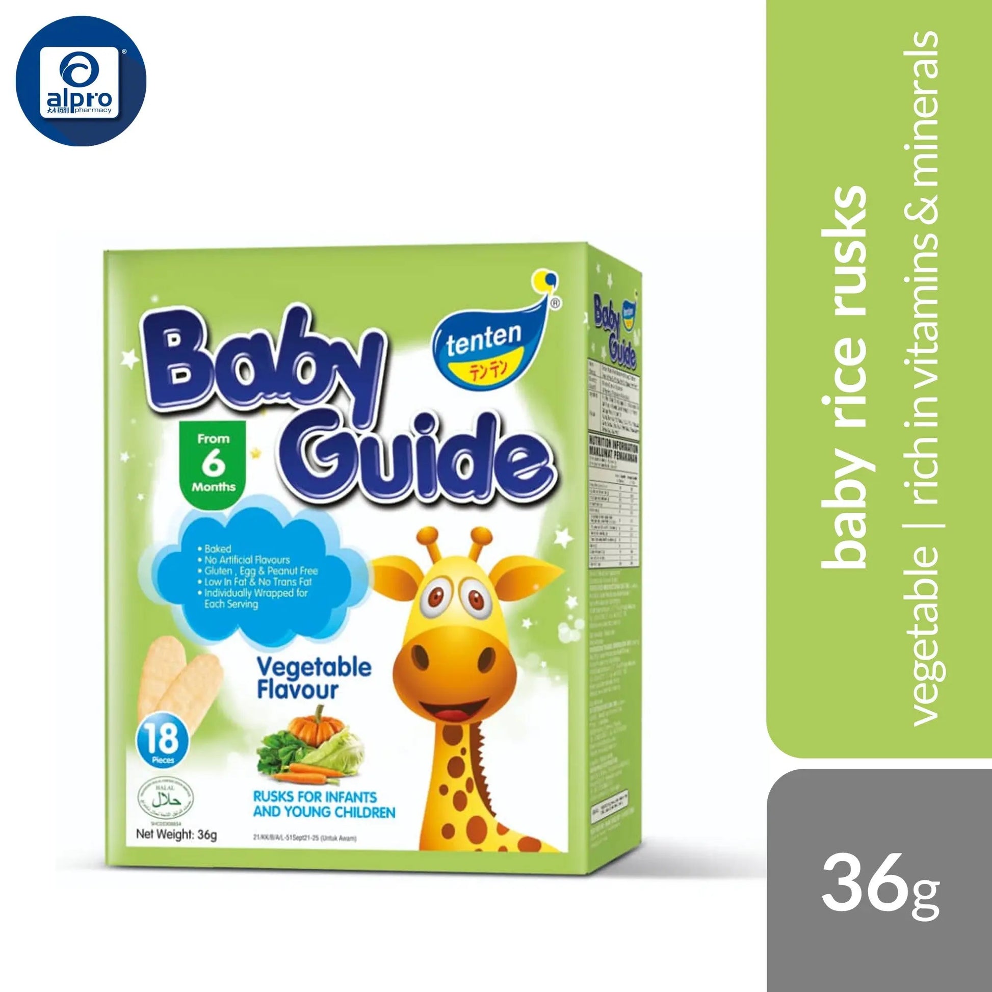 tenten vitamins halal Tenten Baby Guide (Carrot/ Banana/ Apple/ Original/ Vegetable)
