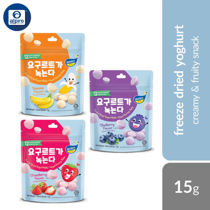 tenten frozen yogurt Tenten Freeze Dried Yogurt Melts (Blueberry/ Strawberry/ Banana) 15g |