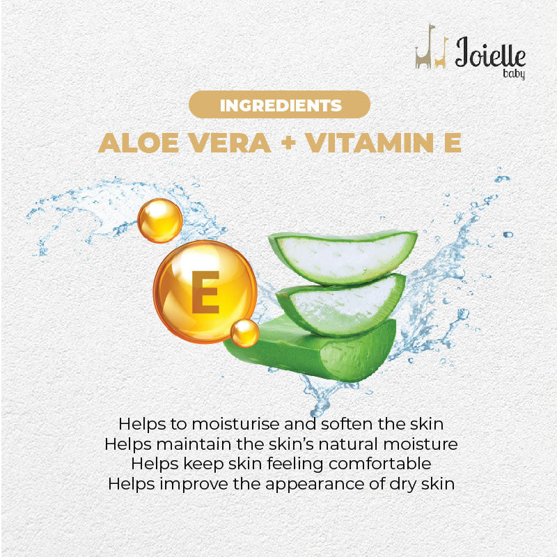 Joielle Baby Oil 250mL | Coconut Oil with Aloe Vera Extract Joielle