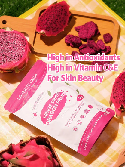 Lovebite Crisp Freeze-Dried Fruits (Assorted Flavours) | Rich in Vitamins, Fibre & Antioxidants LOVEBITE