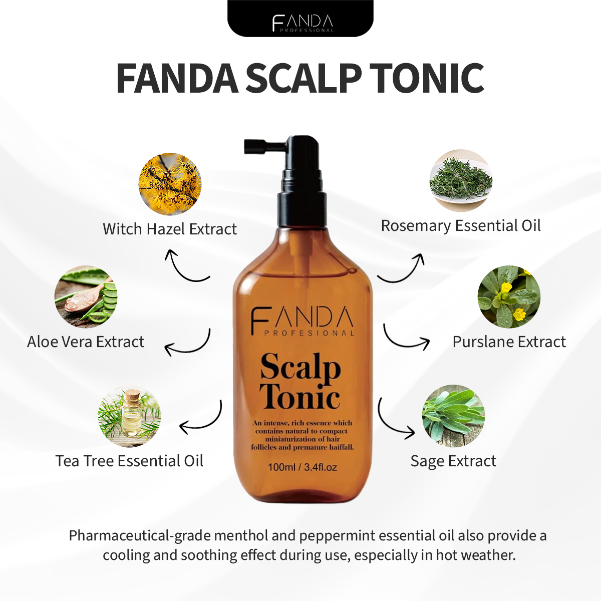 Fanda Scalp Tonic 100mL | Nourish & Strengthen Hair Roots FANDA