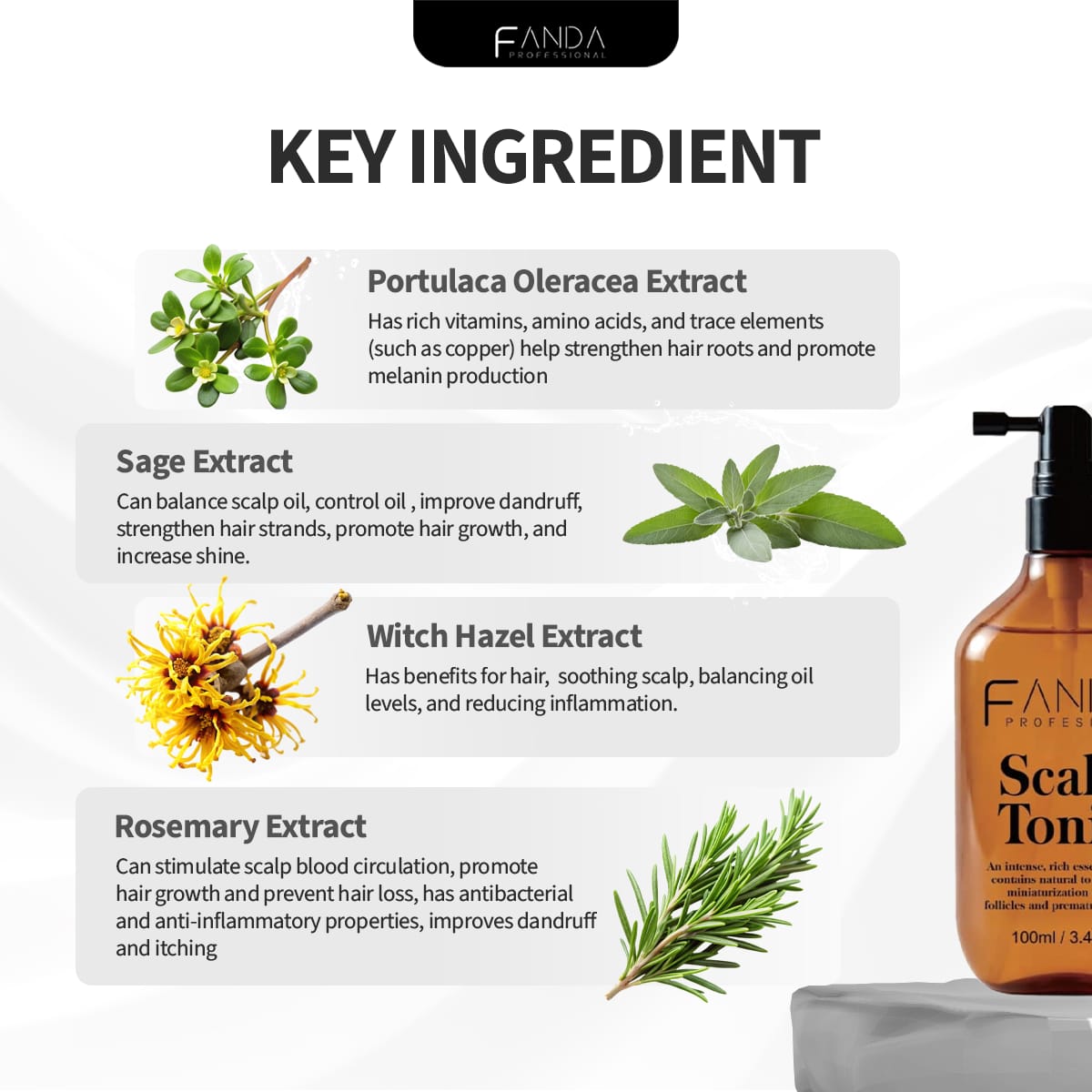 Fanda Scalp Tonic 100mL | Nourish & Strengthen Hair Roots FANDA