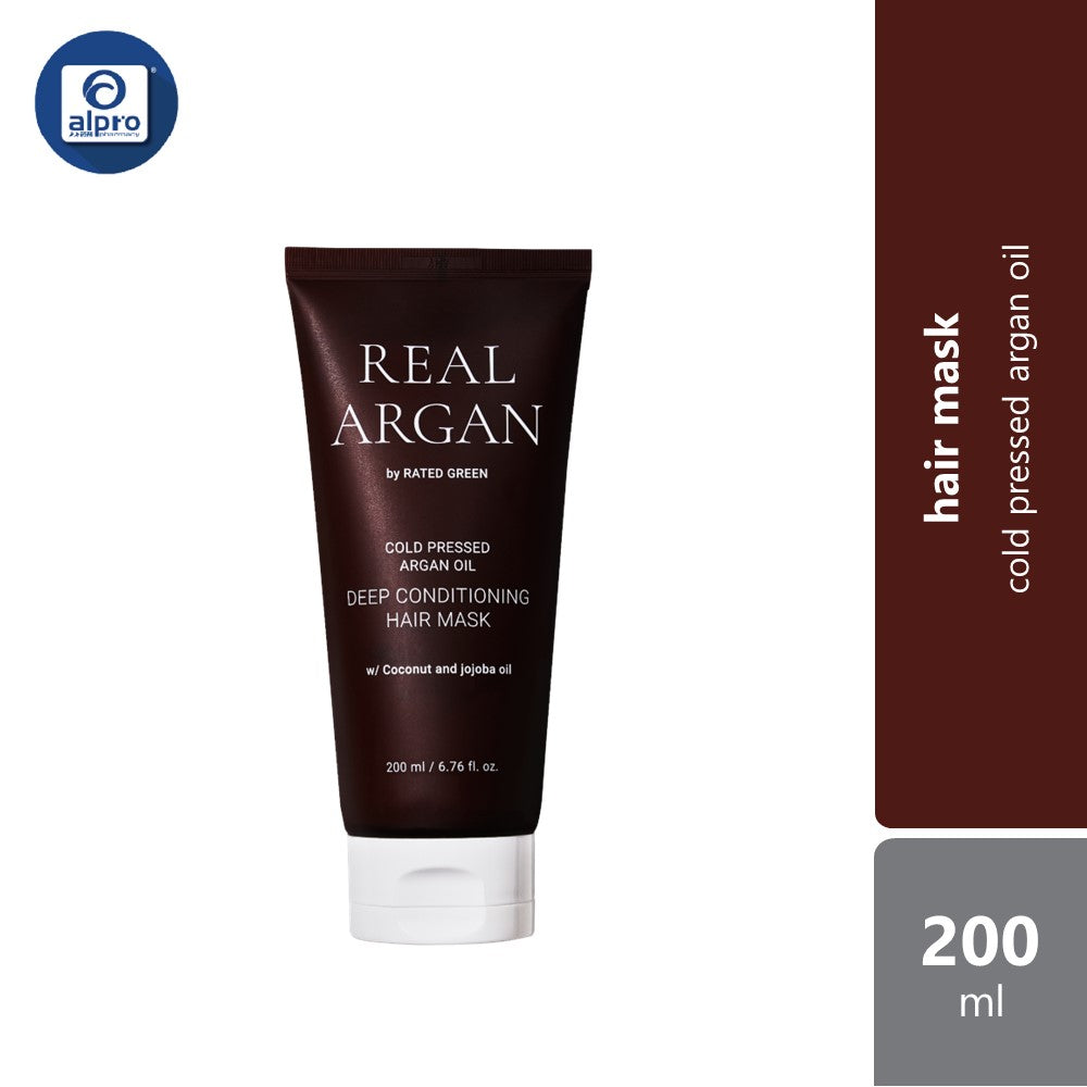 Rated Green Real Argan Deep Conditioning Hair Mask 200ml | Helps Repair & Soften Rated Green