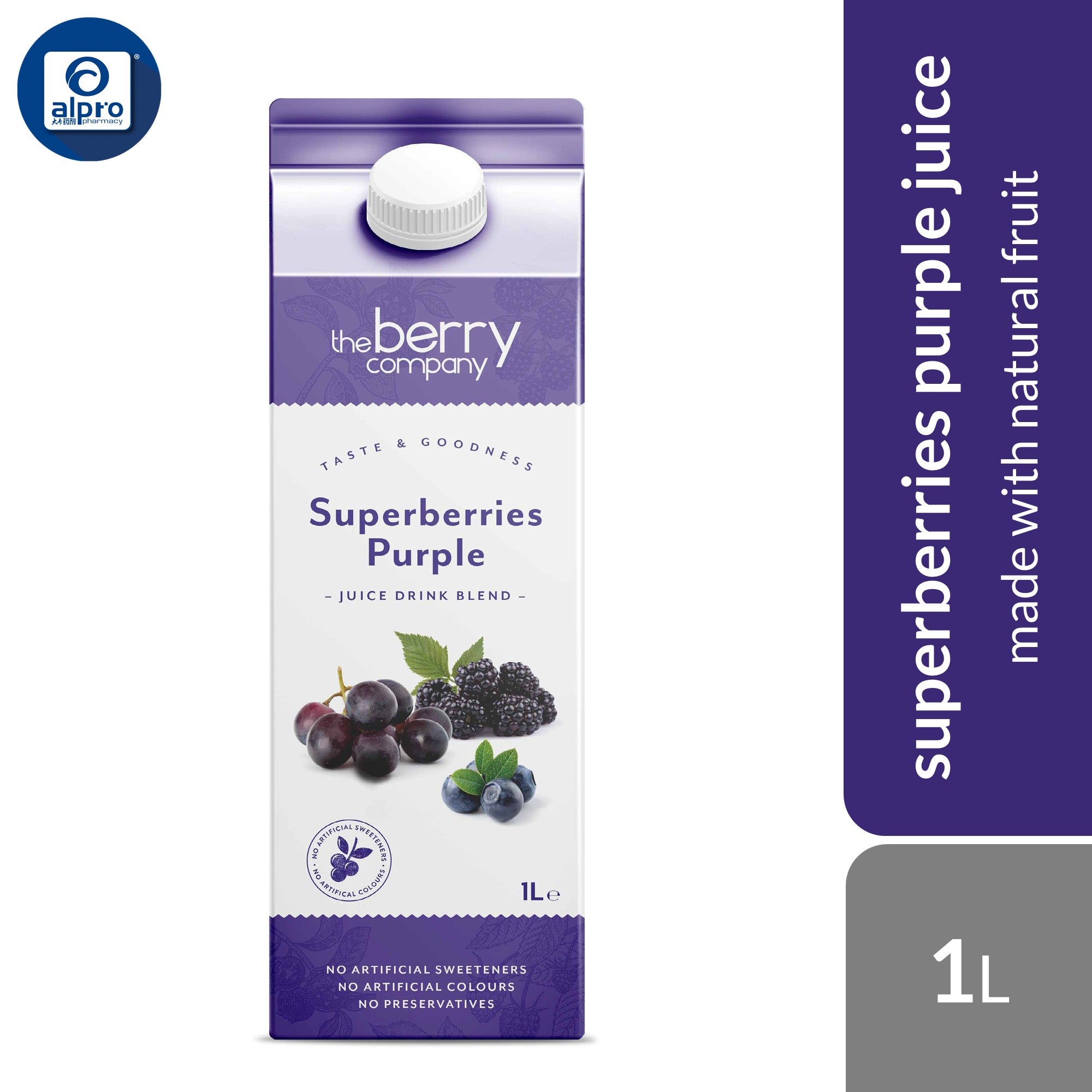 The Berry Company Superberry Purple Juice 1L | No Artificial