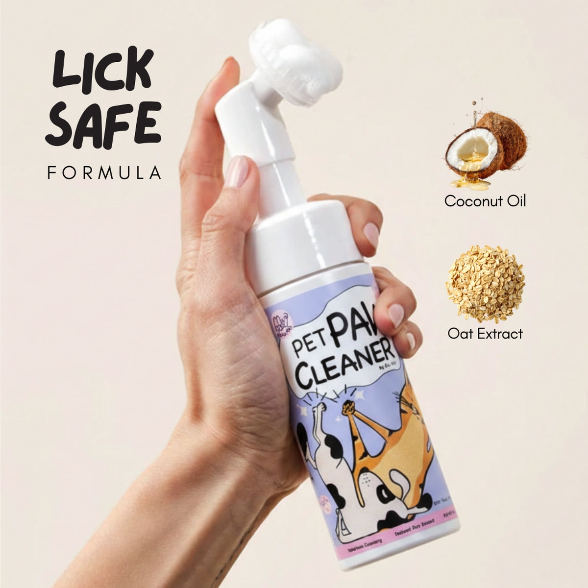 OVO Pet Paw Cleaner 150mL | Helps Prevent Cracking & Dry Paws OVO Pet