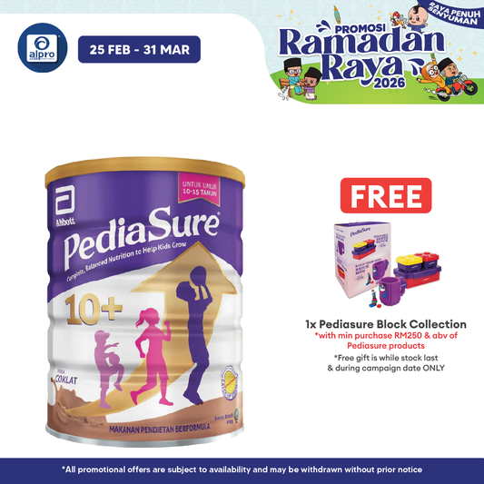 Abbott Pediasure 10+ Choco 850g Pediasure