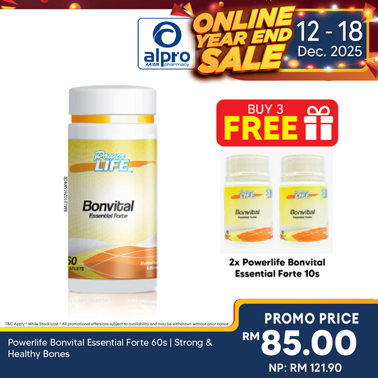 Powerlife Bonvital Essential Forte 60s | Strong & Healthy Bones Powerlife