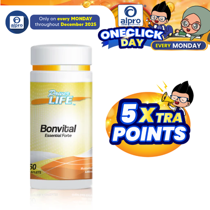 Powerlife Bonvital Essential Forte 60s | Strong & Healthy Bones Powerlife