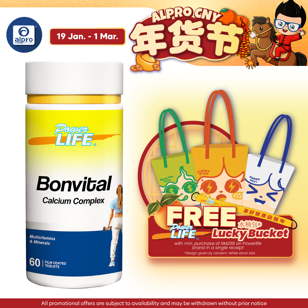 Powerlife Bonvital Essential Forte 60s | Strong & Healthy Bones