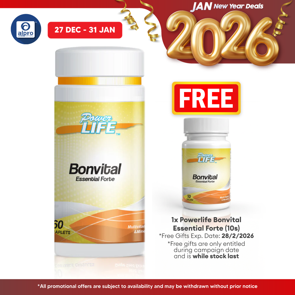 Powerlife Bonvital Essential Forte 60s | Strong & Healthy Bones Powerlife