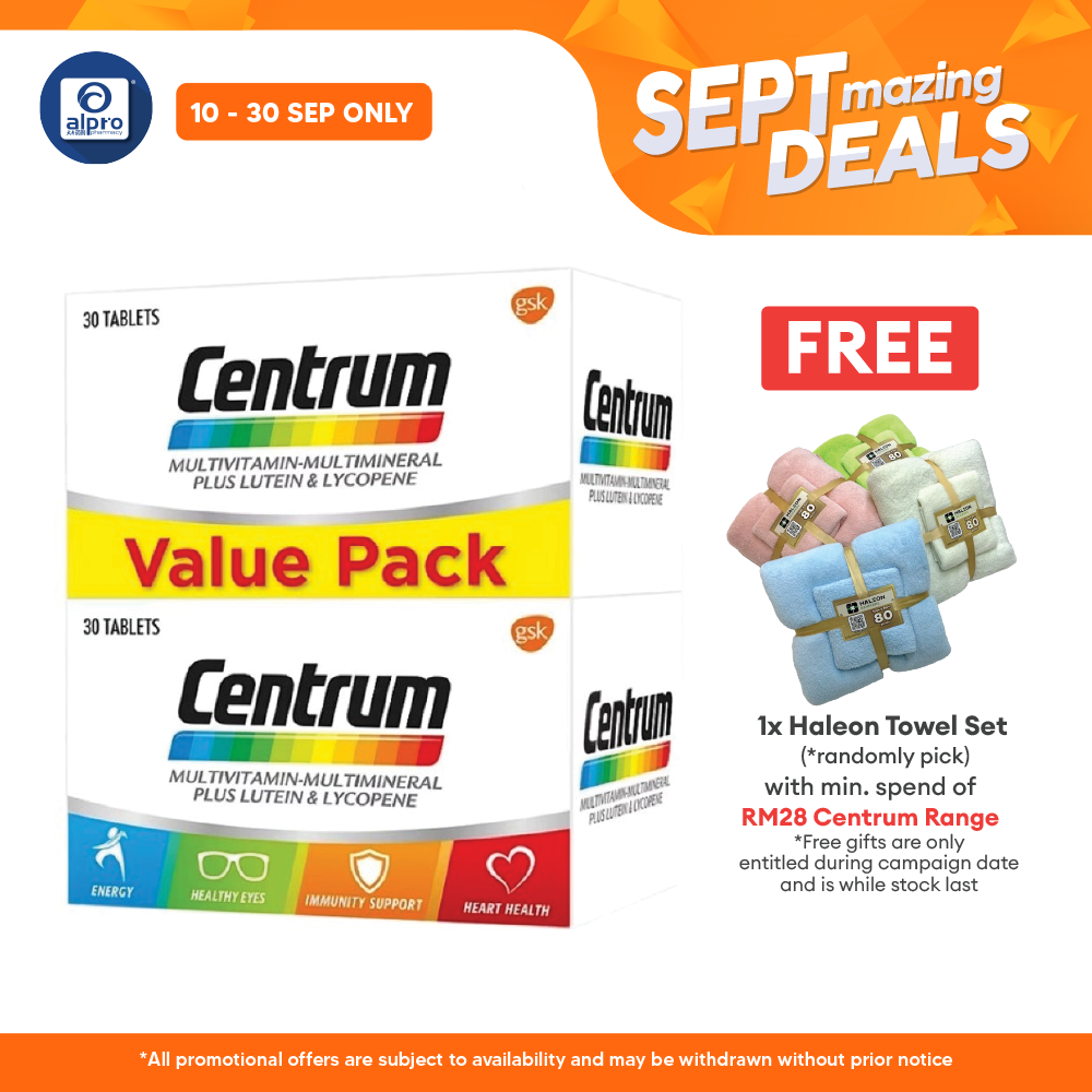 Centrum Multivitamin 2x30s Alpro Pharmacy