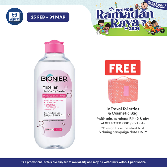 Bionier Micellar Cleansing Water 400ml | Remove Makeup GSO