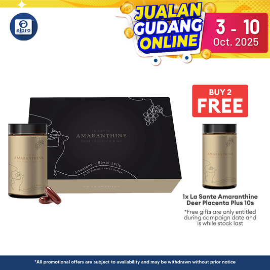 La Sante Amaranthine Deer Placenta Plus 2x30s | Reduce Signs of Aging La Sante