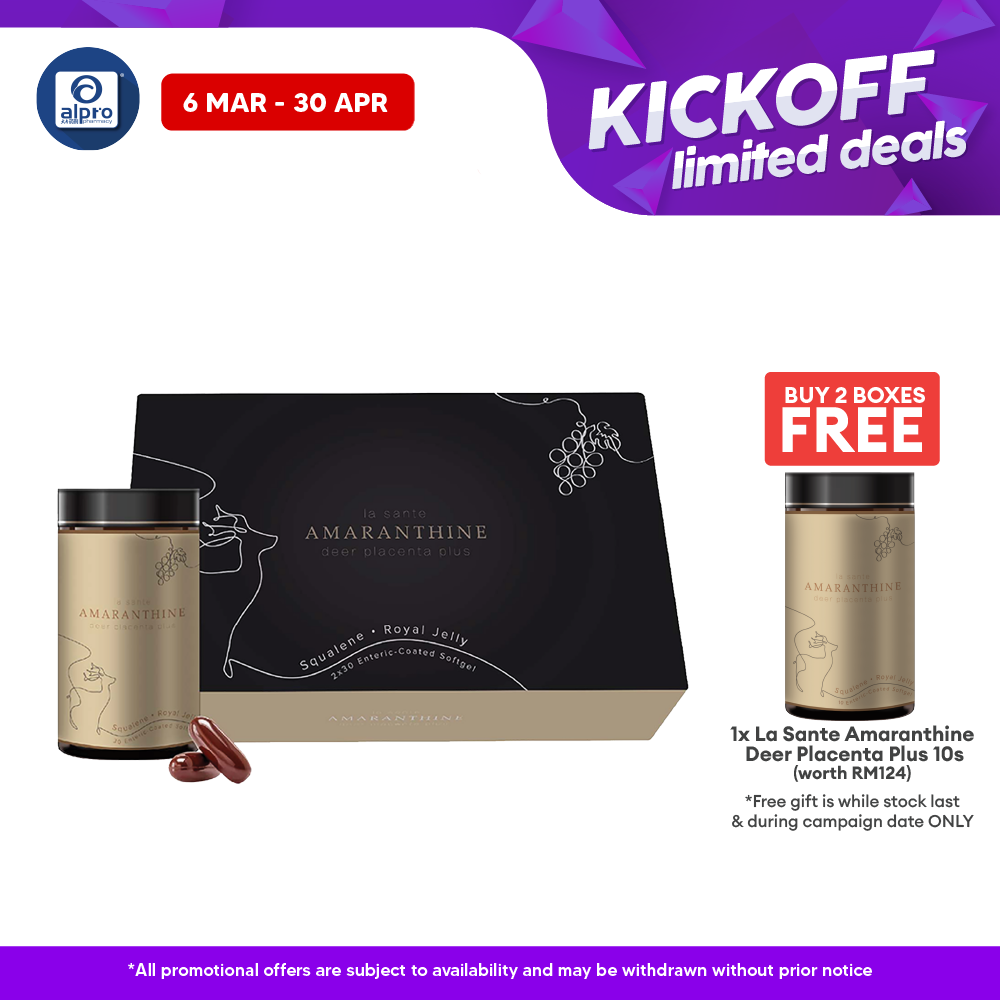 La Sante Amaranthine Deer Placenta Plus 2x30s | Reduce Signs of Aging La Sante