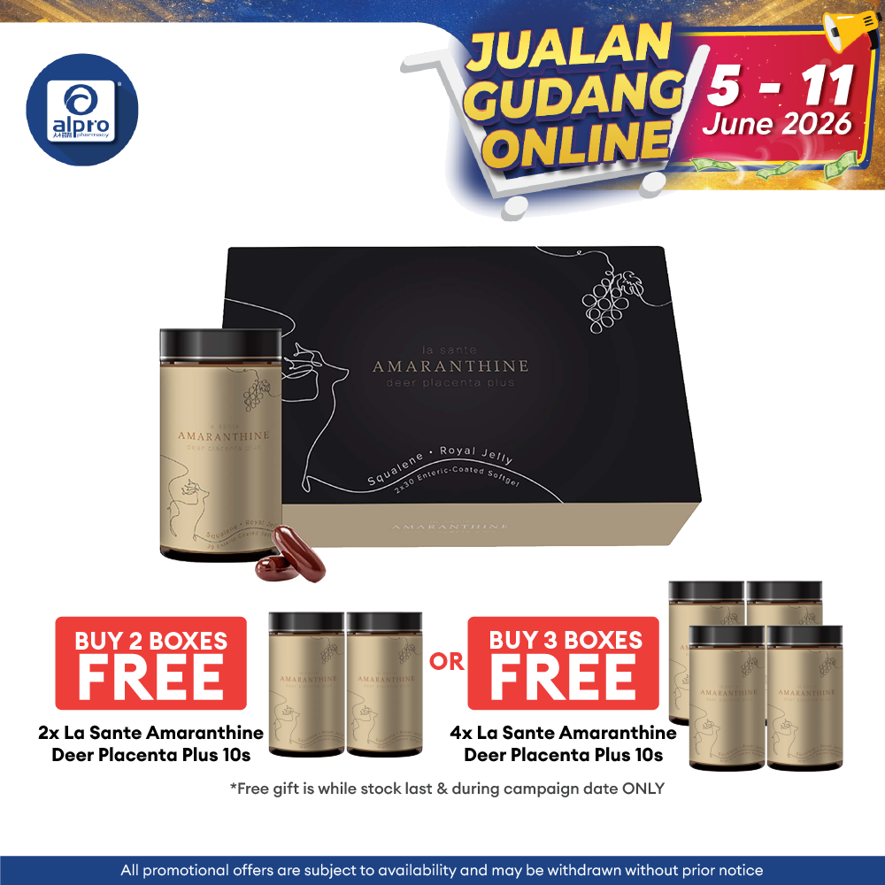 La Sante Amaranthine Deer Placenta Plus 2x30s | Reduce Signs of Aging La Sante