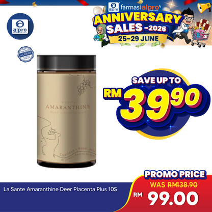 La Sante Amaranthine Deer Placenta Plus 10s | Stimulates the Renewal of Aged La Sante