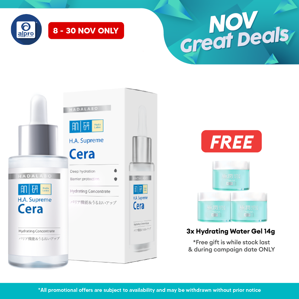 Hada Labo Ha Supreme Cera Hydrating Concentrate 30ml | For Dry Skin Hada Labo
