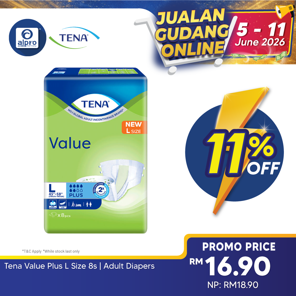 Tena Value Plus L Size 8s | Adult Diapers Tena
