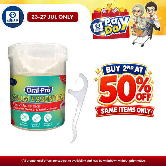 GSO Oral Pro Gum Essential Flexi Floss Picks 100s | Tooth Gum Floss GSO