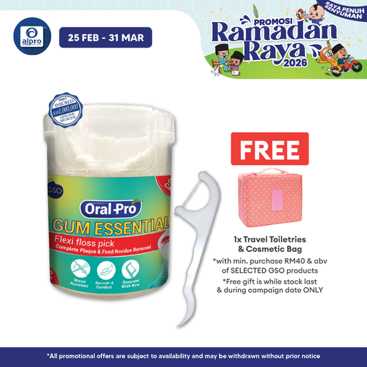 Oral Pro Gum Essential Flexi Floss Picks 100s | Tooth Gum Floss GSO