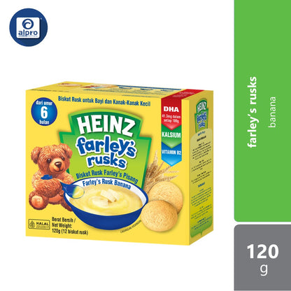 Heinz Farleys Rusks 120g (Orange /Original /Banana) Heinz