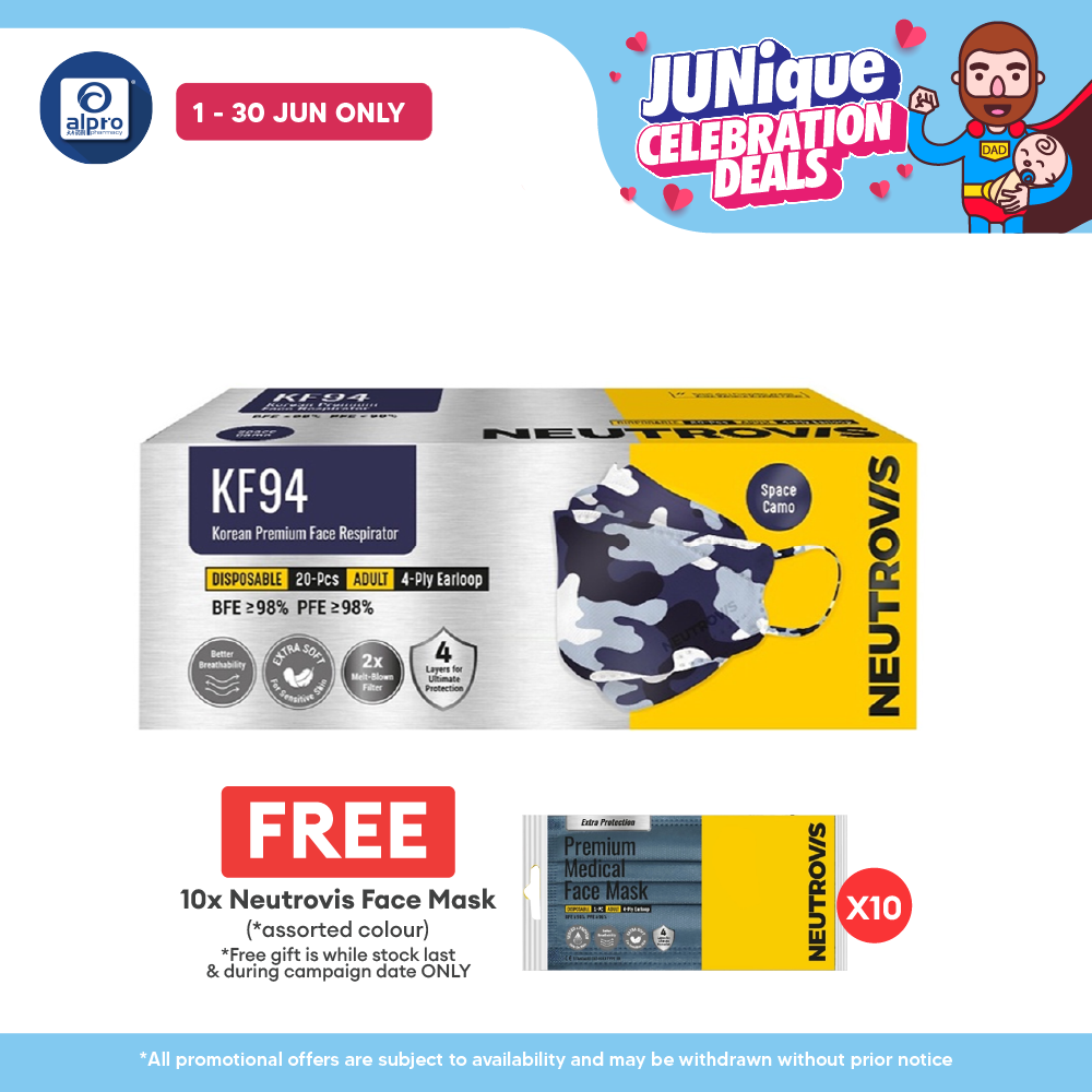 Neutrovis Kf94 (space Camo) Korean Premium Face Respirator 20s Alpro Pharmacy