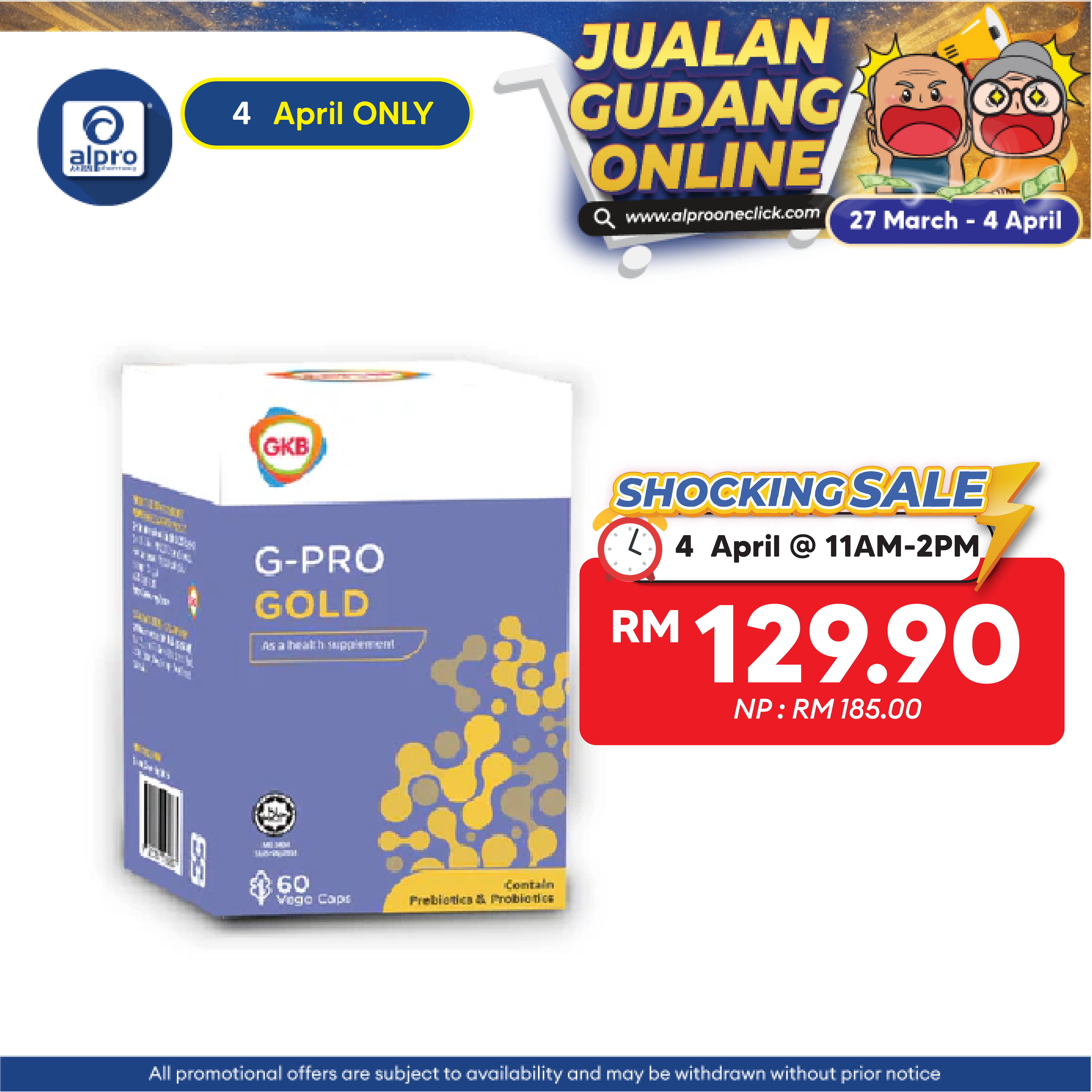 GKB G-Pro Gold 60s | Boost Immunity GKB