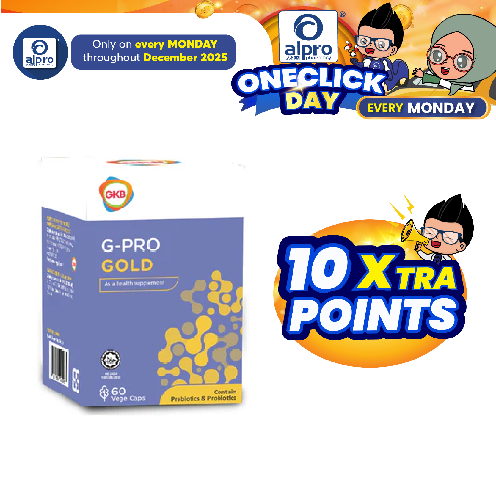 GKB G-Pro Gold 60s Alpro Pharmacy