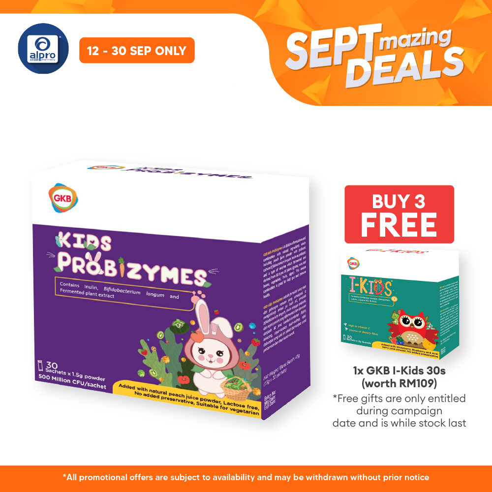 GKB Kid Probizymes 30s | Supports Kids Proper Digestive Health GKB