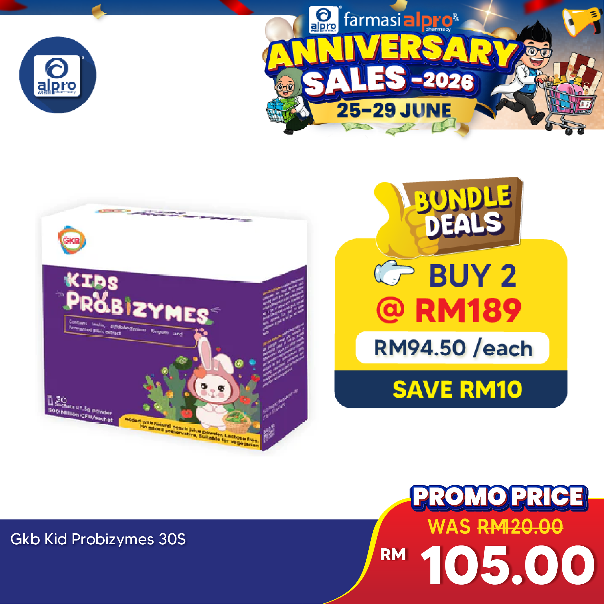 GKB Kid Probizymes 30s GKB