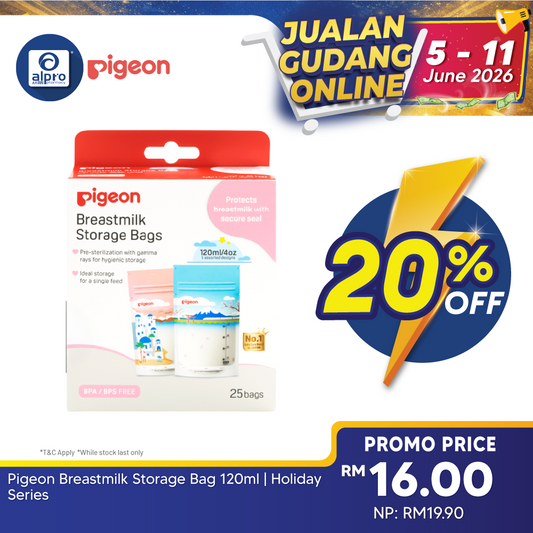 Pigeon Breastmilk Storage Bag 120ml | Holiday Series Pigeon