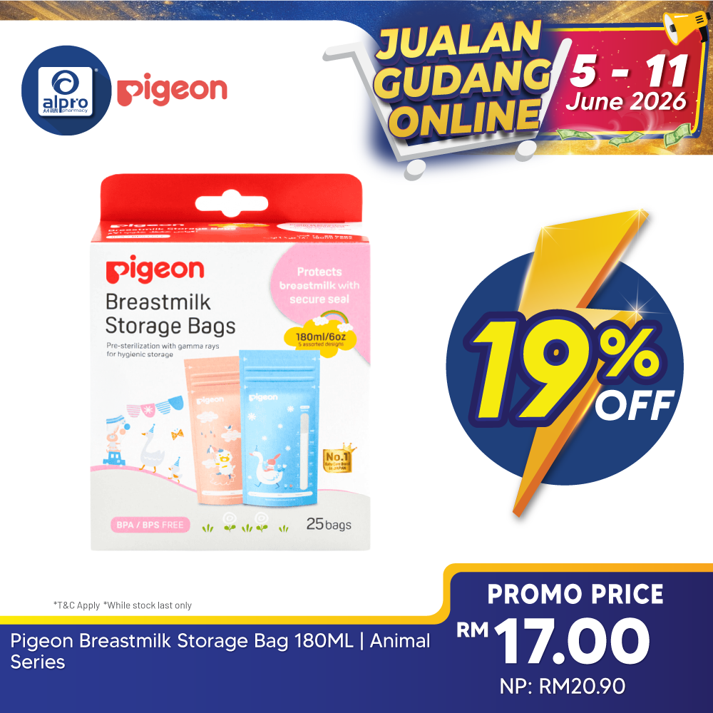 Pigeon Breastmilk Storage Bag 180ML | Animal Series Pigeon