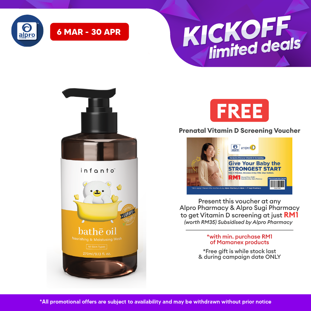 Infanto Bathe Oil 270ml | For Moisturize Baby Skin Infanto